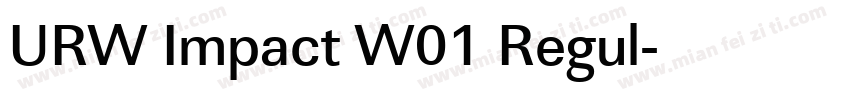 URW Impact W01 Regul字体转换
